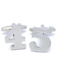 A4-1028 Manchetknopen - Cijfer Nummer 45 Vijfenveertig 1.jpg