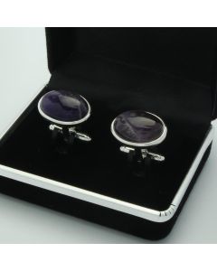 E1-1003 Manchetknopen - Edelsteen Ovaal Amethist 1.jpg