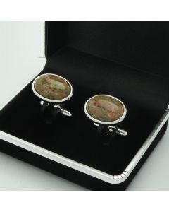 E1-1010 Manchetknopen - Edelsteen Ovaal Unakiet 1.jpg