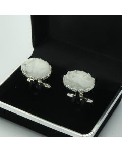 E2-1004 Manchetknopen - Edelsteen Ovaal Howliet Kartelrand 1.jpg