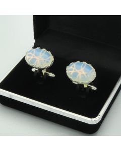 E2-1012 Manchetknopen - Edelsteen Ovaal Opalite Kartelrand 1.jpg