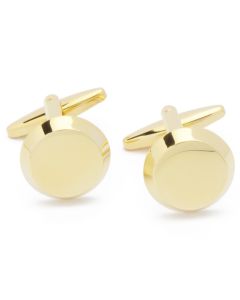 KG-1024 Manchetknopen - Goud Effen Rond met Aflopende Rand 1.jpg