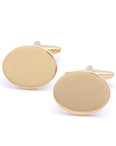 KG-1049 Manchetknopen - Ovaal Rose Goud Egaal 1.jpg