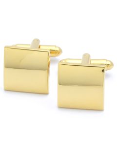 KG-1051 Manchetknopen - Goud Vierkant met Bolling 1.jpg