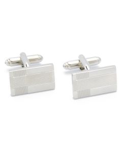 KS-1009 Manchetknopen - Rechthoek met Breed Kruis Patroon 1.jpg