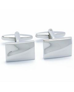 KS-1059 Manchetknopen - Rechthoek met Diagonaal Effect Zilver 1.jpg