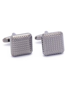 KZ-1029 Manchetknopen - Vierkant Donker Metaal 1.jpg