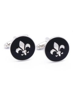 N-1009 Manchetknopen - Sparta Franse Lelie Fleur de Lis 1.jpg