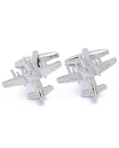 N-1014 Manchetknopen - Vliegtuig met Twee Propellers Motoren 1.jpg