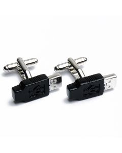 N-1023 Manchetknopen - Usb Stick Zwart 1.jpg