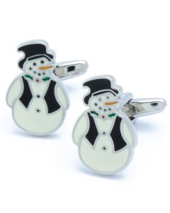 N-1028 Manchetknopen - Sneeuwpop Kerst Winter 1.jpg