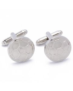 N-1047 Manchetknopen - Voetbal Bal Soccer Zilver 1.jpg