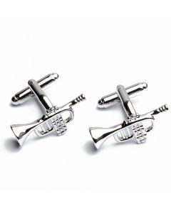 N-1079 Manchetknopen - Trompet Muziek Zilver 1.jpg