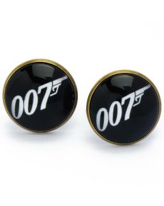 N-1084 Manchetknopen - James Bond 007 Koper Rond 1.jpg