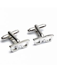 N-1094 Manchetknopen - Bril Montuur Zilver 1.jpg