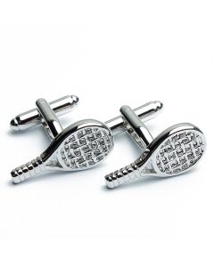 N-1172 Manchetknopen - Tennis Racket in Groot Detail 1.jpg