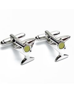 N-1183 Manchetknopen - Cocktail Olijf Drankje Martini Groen 1.jpg