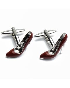 N-1186 Manchetknopen - Hoge Hakken Schoenen Pumps Rood 1.jpg