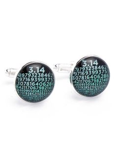 N-1245 Manchetknopen - Pi Cijfer 3.14 Gedetailleerd Precies 1.jpg
