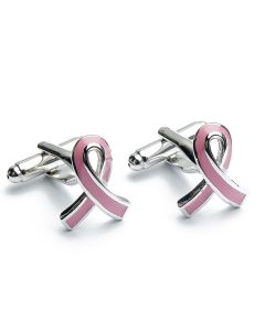 N-1261 Manchetknopen - Roze Lint Strikje 1.jpg