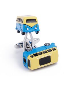 N-1264 Manchetknopen - Bus Blauw en Geel 1.jpg