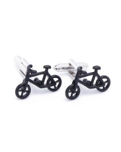 N-1359 Manchetknopen - Fiets Fietsen Zwart 1.jpg