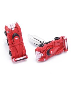 N-1436 Manchetknopen - Auto Raceauto Racen Rood Le Mans 1.jpg