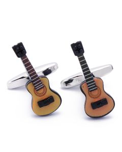 N-1465 Manchetknopen - Gitaar Akoestisch Bruin en Zwart 1.jpg