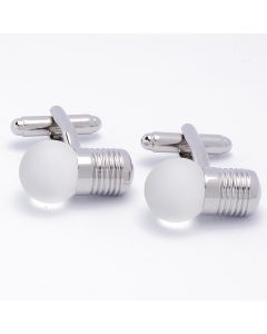 N-1508 Manchetknopen - Lamp Gloeilamp Wit 1.jpg