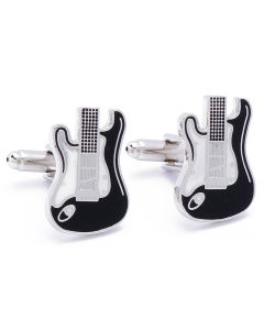 N-1530 Manchetknopen - Halve Gitaar Zwart Wit 1.jpg
