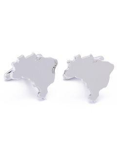 N-1581 Manchetknopen - Brazilie Kaart Outline 1.jpg