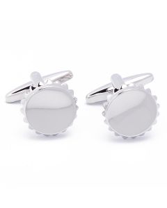 N-1607 Manchetknopen - Bierdoppen Zilver 1.jpg