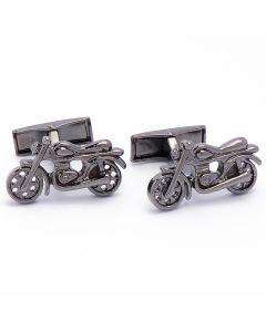 N-1609 Manchetknopen - Motorfiets Strak Donker Metaal 1.jpg