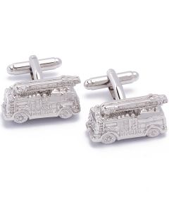 N-1646 Manchetknopen - Brandweer Auto Zilver 1.jpg