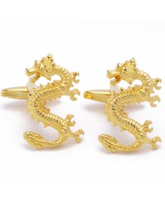 N-1700 Manchetknopen - Draak Chinees Goud 1.jpg
