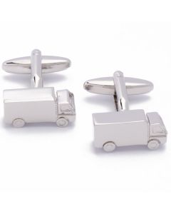 N-1722 Manchetknopen - Vrachtwagen Zijkant Zilverkleur 1.jpg