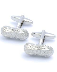 N-1759 Manchetknopen - Pinda Pindanoten Zilverkleurig 1.jpg