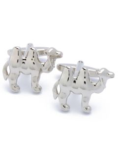 N-1767 Manchetknopen - Kameel Egypte Zilverkleurig 1.jpg