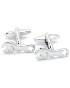 N-1808 Manchetknopen - Moersleutel Waterpomptang Zilverkleurig 1.jpg