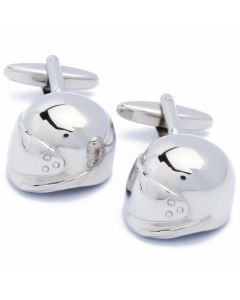 N-1940 Manchetknopen - Motorhelm Integraal Helm Motor Zilver 1.jpg