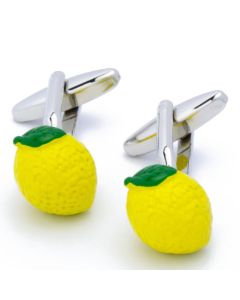 N-2050 Manchetknopen - Citroen Fruit Geel 1.jpg