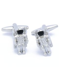 N-2077 Manchetknopen - Astronaut Ruimtewandeling Zilverkleur 1.jpg