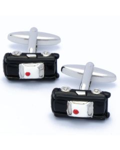 N-2101 Manchetknopen - Amerikaanse Politieauto Zwart en Wit 1.jpg