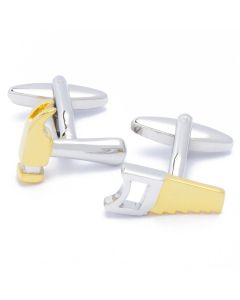 N-2181 Manchetknopen - Zaag en Hamer Goud en Zilver 1.jpg