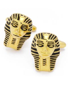 N-2191 Manchetknopen - Farao Sphinx Egypte Goudkleurig 1.jpg