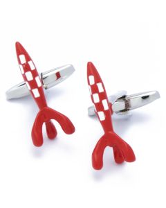 N-2315 Manchetknopen - Raket Rood en Wit 1.jpg