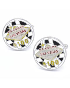 N-2318 Manchetknopen - Las Vegas Wit en Blauw 1.jpg