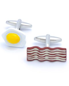 N-2346 Manchetknopen - Spek en Eieren Bacon and Eggs 1.jpg