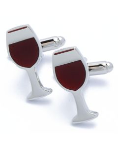 N-2388 Manchetknopen - Wijnglazen Zilver en Rood 1.jpg