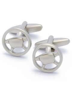 N-2421 Manchetknopen - Modern Autostuur Zilverkleurig 1.jpg